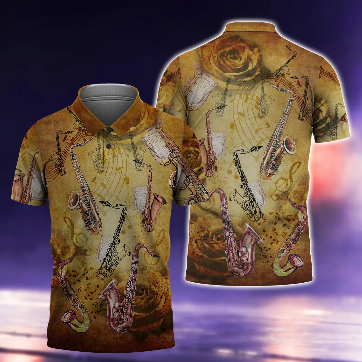 Saxophone Music Love It With Classic Style 3D Full Print Shirts