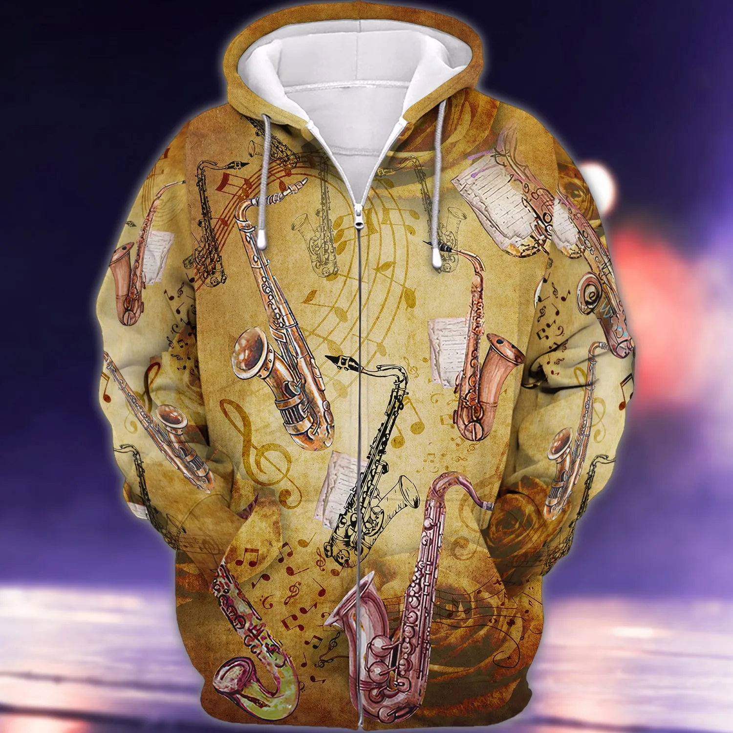 Saxophone Music Love It With Classic Style 3D Full Print Shirts