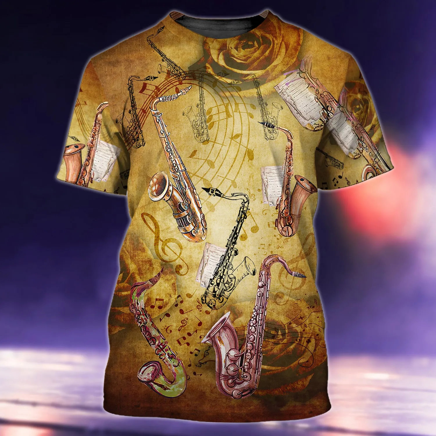 Saxophone Music Love It With Classic Style 3D Full Print Shirts