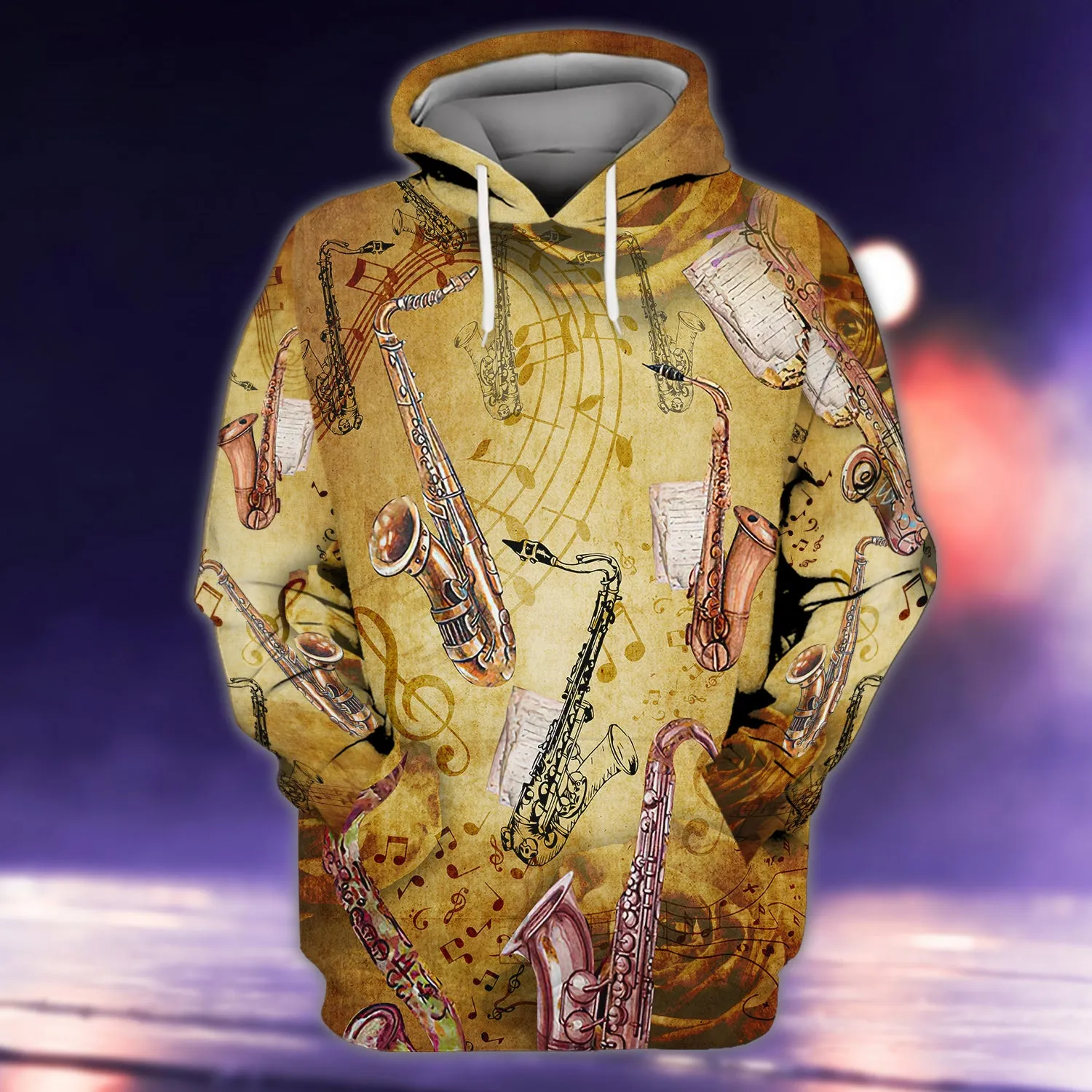 Saxophone Music Love It With Classic Style 3D Full Print Shirts