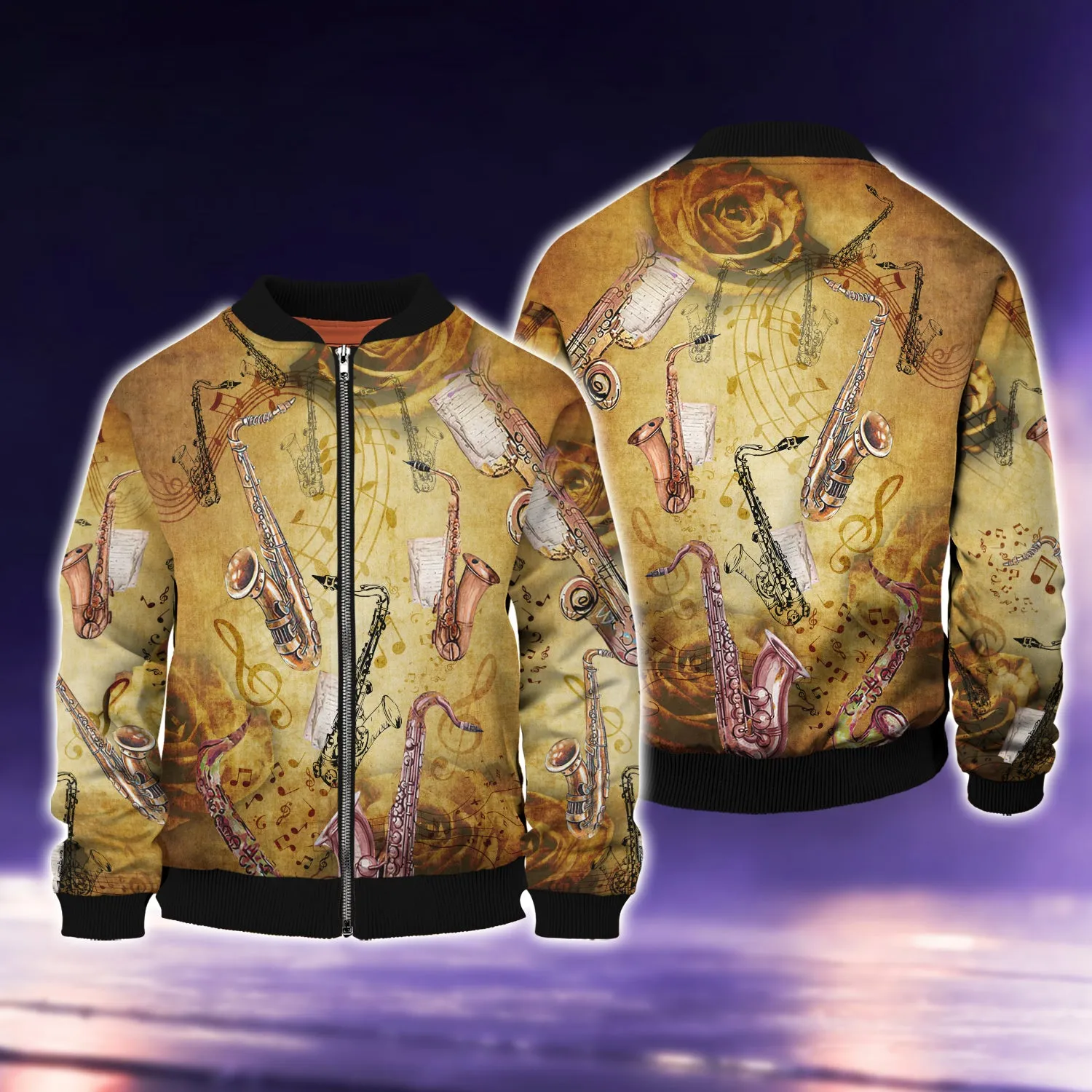Saxophone Music Love It With Classic Style 3D Full Print Shirts