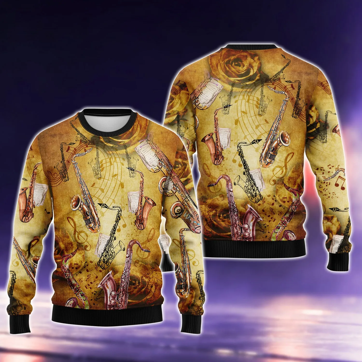 Saxophone Music Love It With Classic Style 3D Full Print Shirts