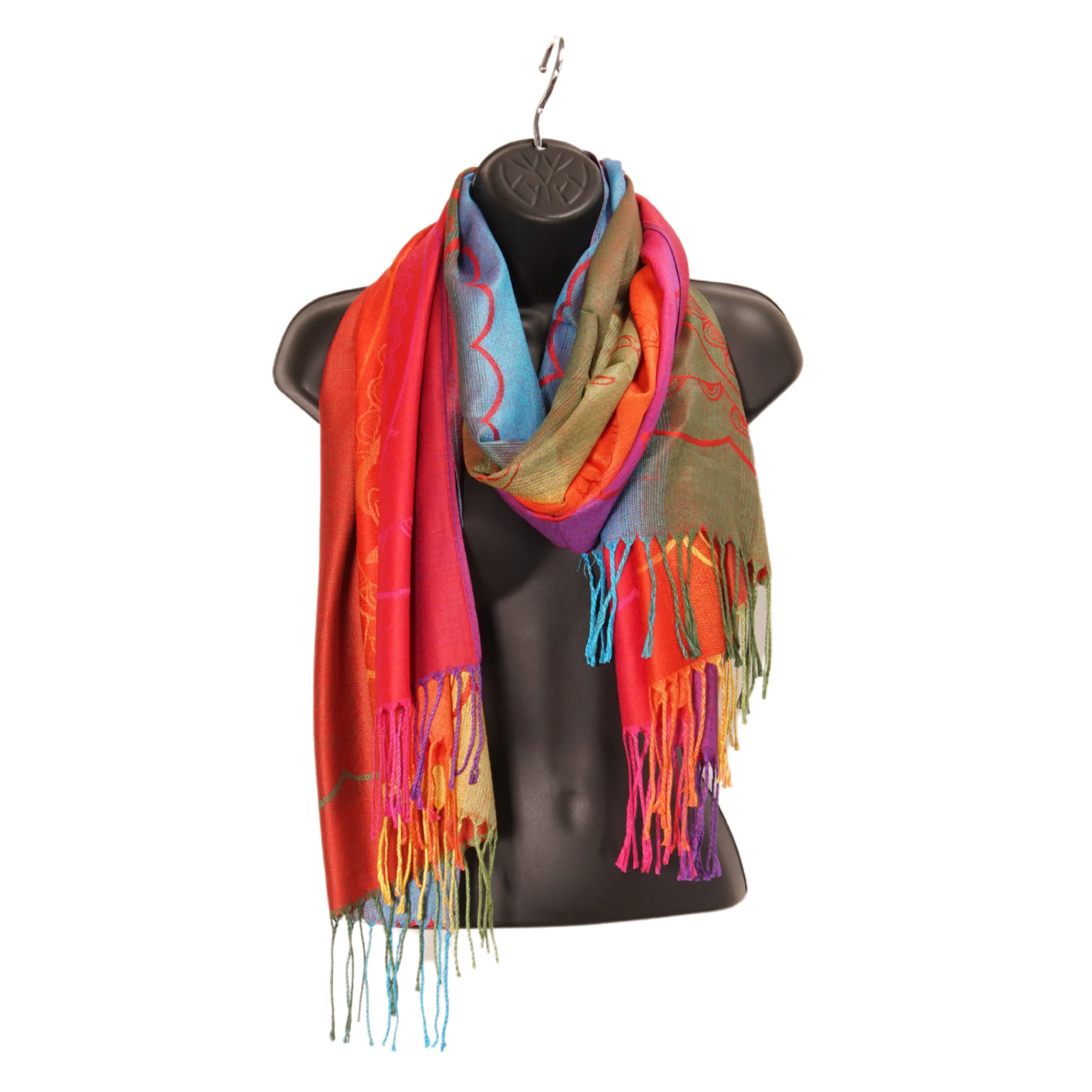 Scarf - Rainbow Red