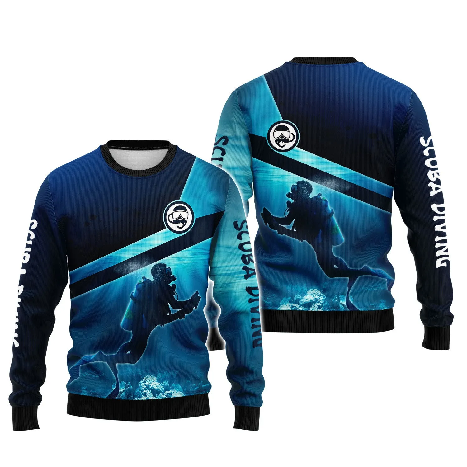 Scuba Diving Shirt, Scuba Diver Gift, Love Scuba Diving 3D All Over Printed Tshirt For Men And Women