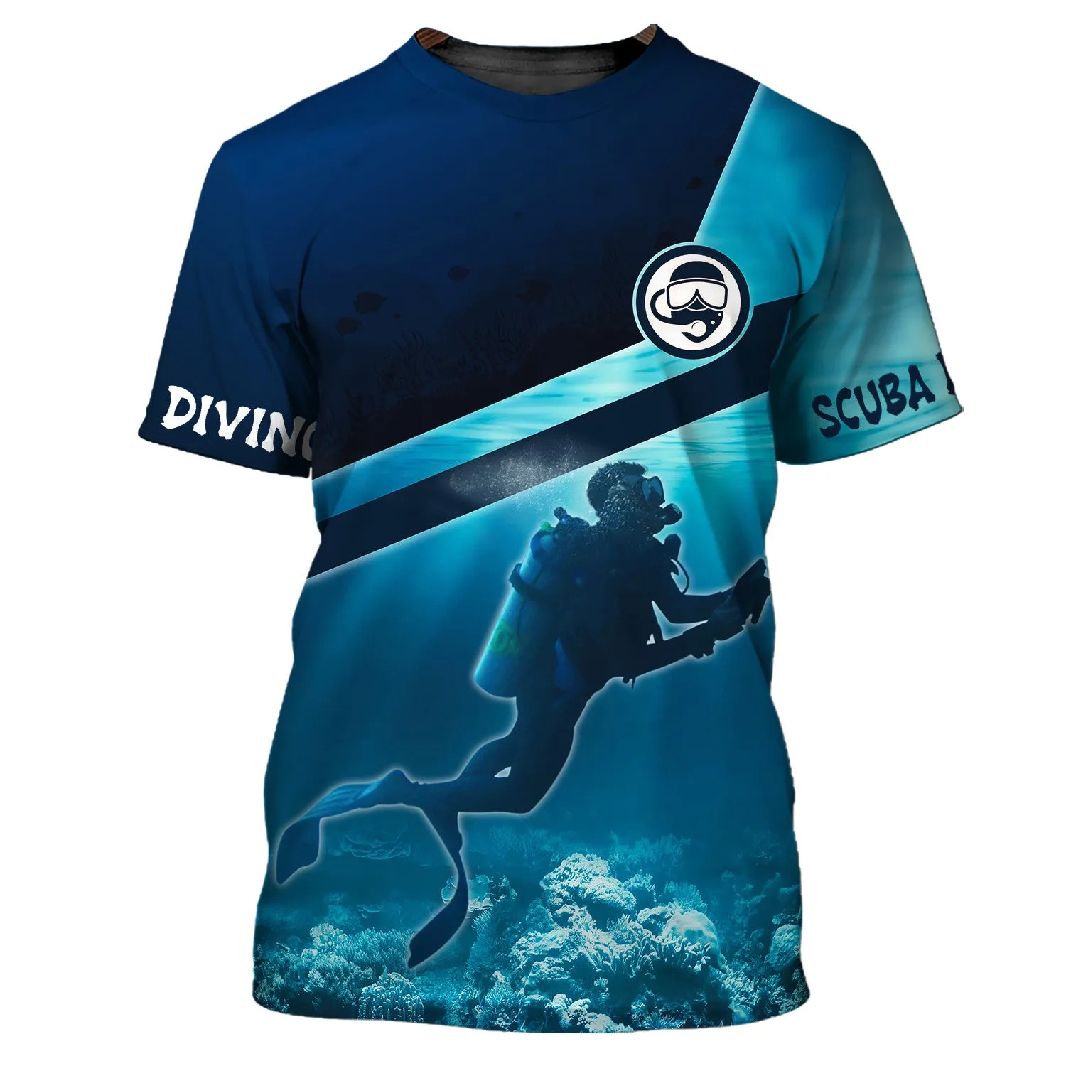 Scuba Diving Shirt, Scuba Diver Gift, Love Scuba Diving 3D All Over Printed Tshirt For Men And Women
