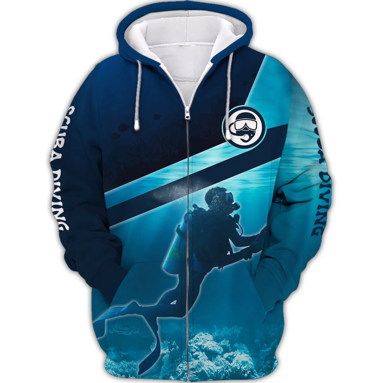 Scuba Diving Shirt, Scuba Diver Gift, Love Scuba Diving 3D All Over Printed Tshirt For Men And Women