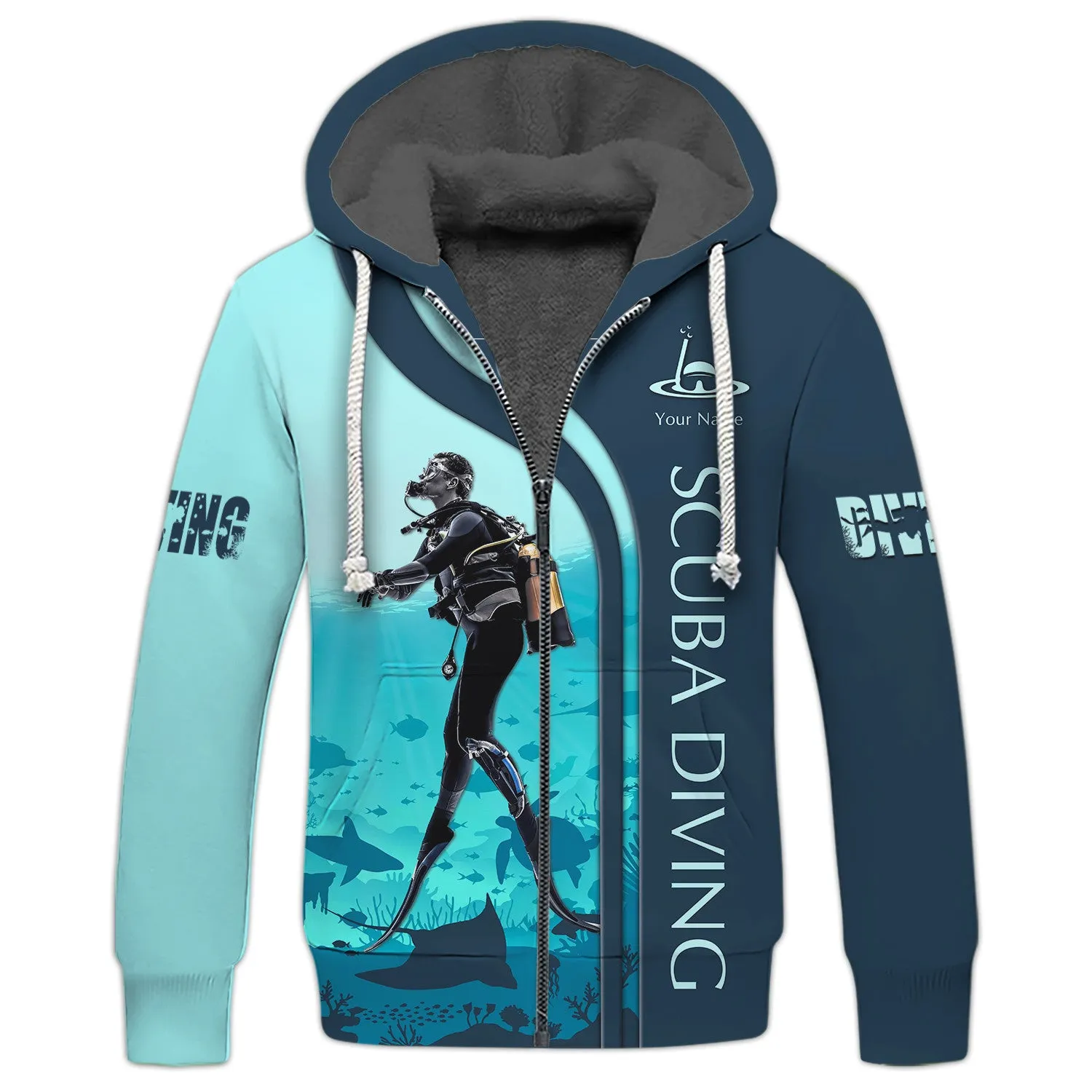 Scuba Diving Shirts Custom Scuba Diver Zipper Hoodie, Bomber, Sweater, Polo, Hawaiian,.. Diving 3D Shirts