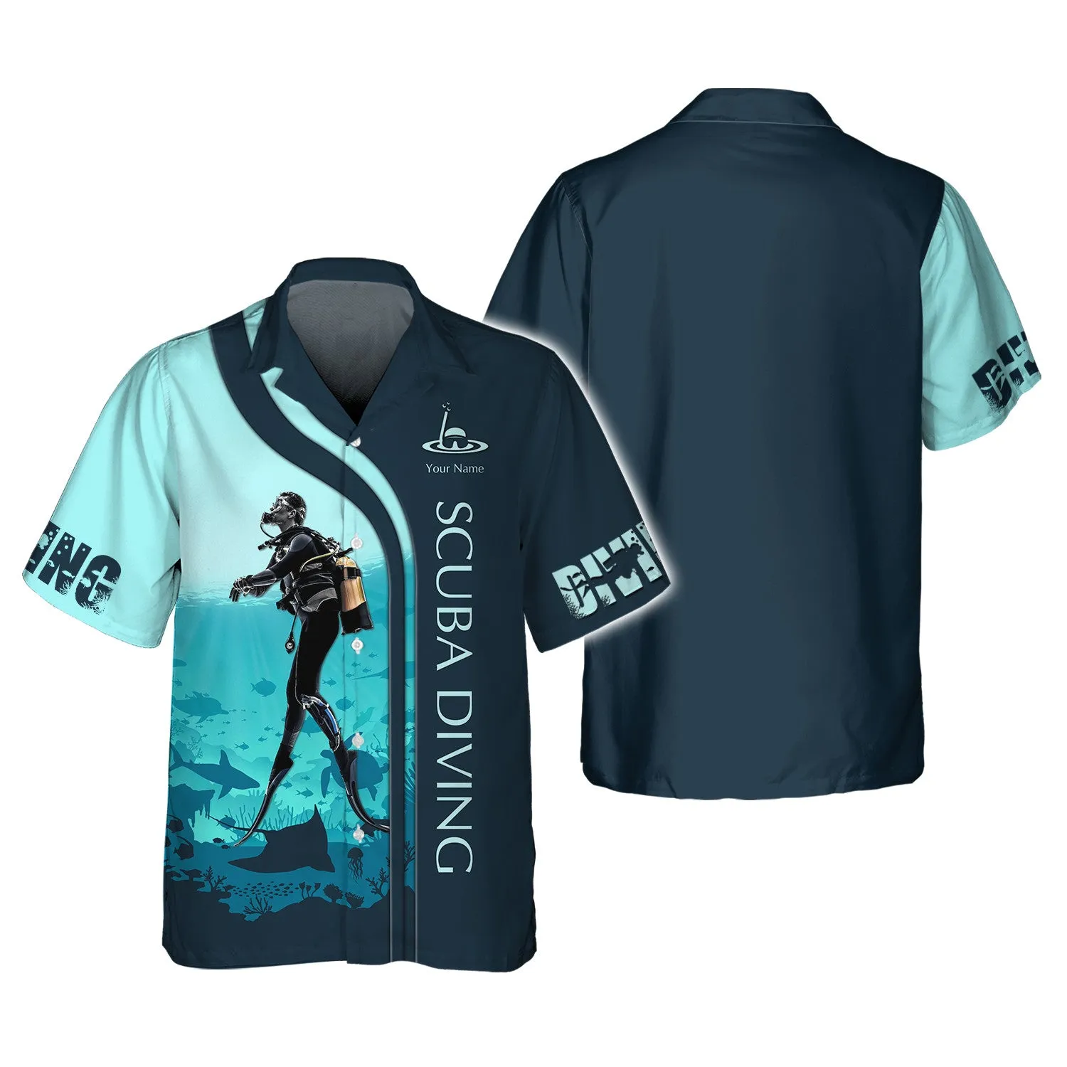 Scuba Diving Shirts Custom Scuba Diver Zipper Hoodie, Bomber, Sweater, Polo, Hawaiian,.. Diving 3D Shirts