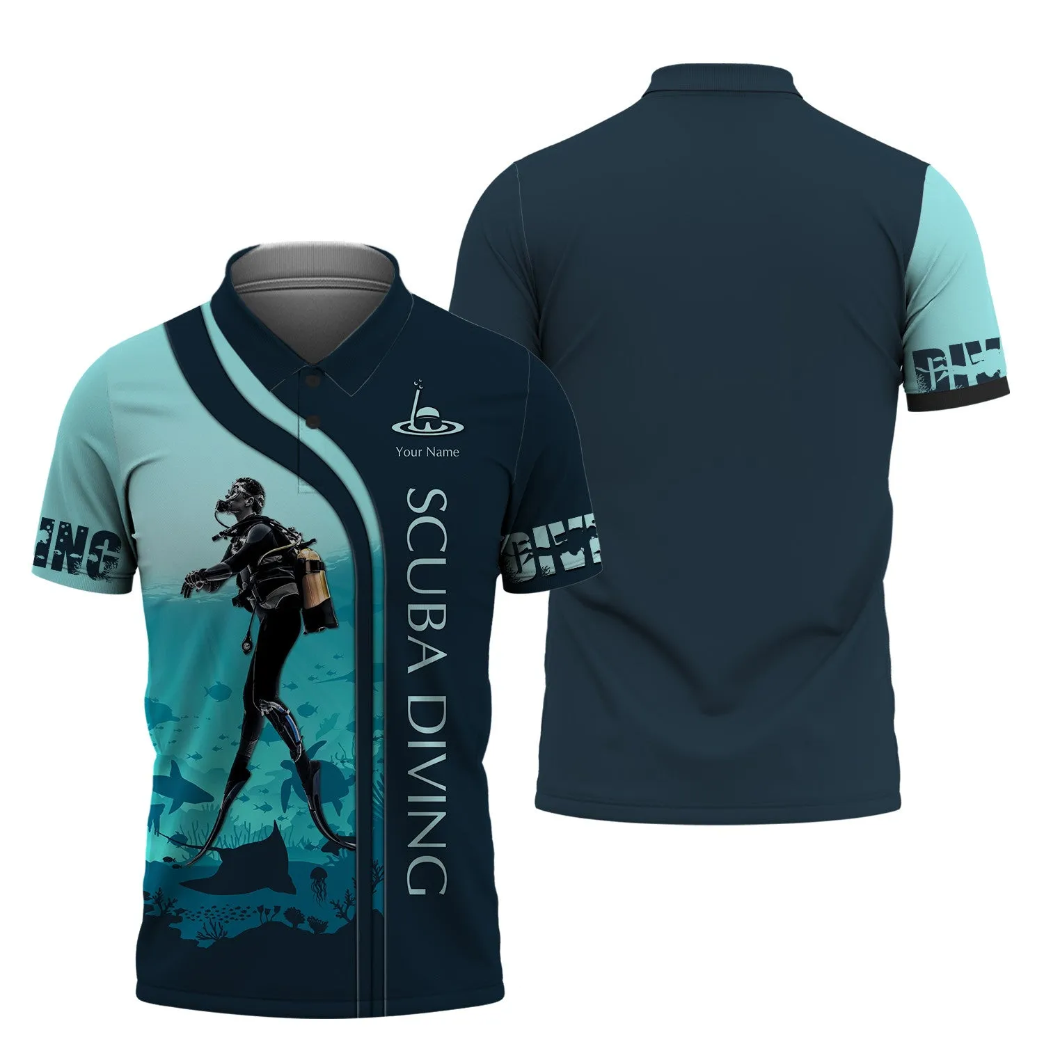 Scuba Diving Shirts Custom Scuba Diver Zipper Hoodie, Bomber, Sweater, Polo, Hawaiian,.. Diving 3D Shirts