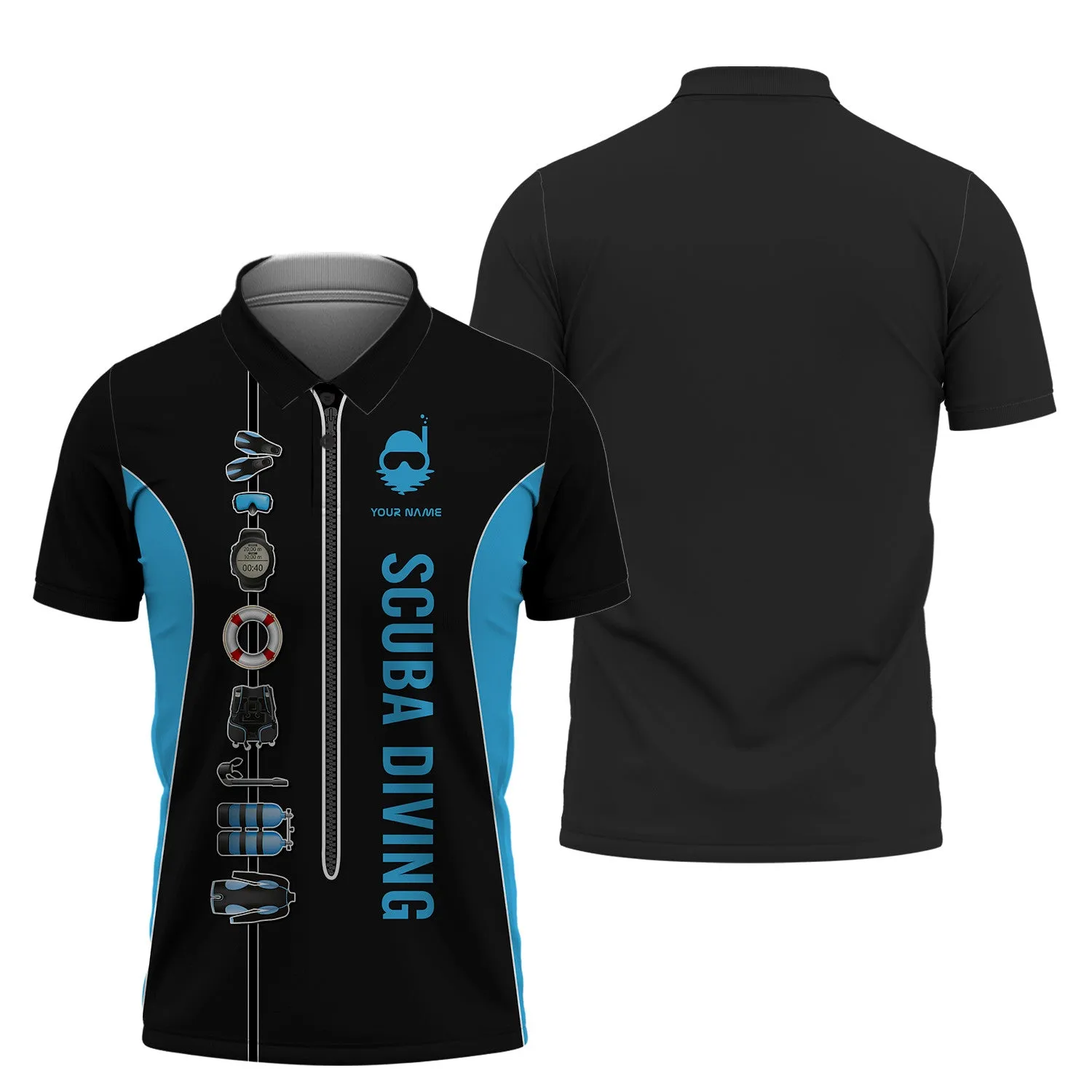 Scuba Diving Tools Tshirt Custom Diver Shirts Scuba Diving 3D Apparel