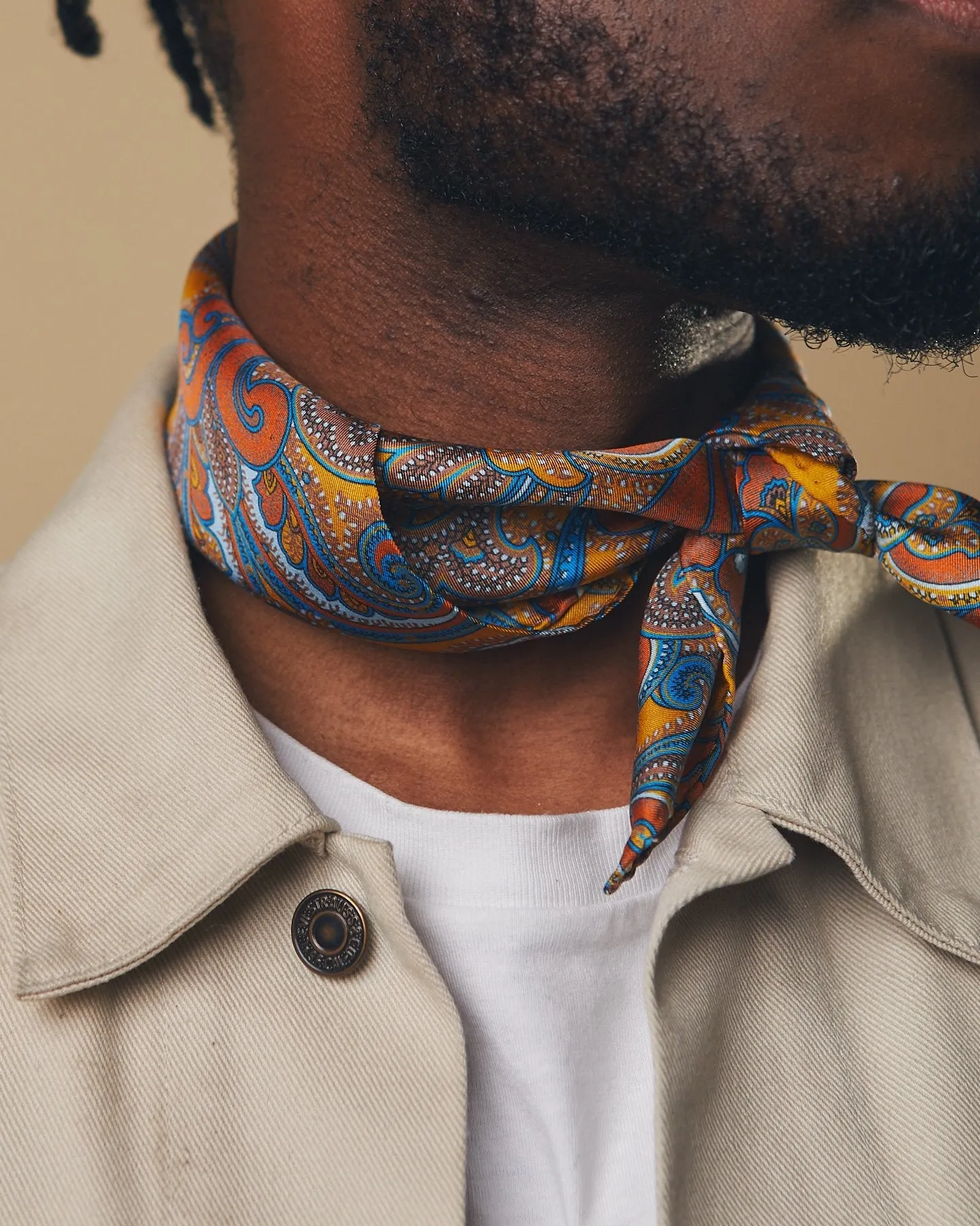 Silk Paisley Neckerchief - The Carnaby
