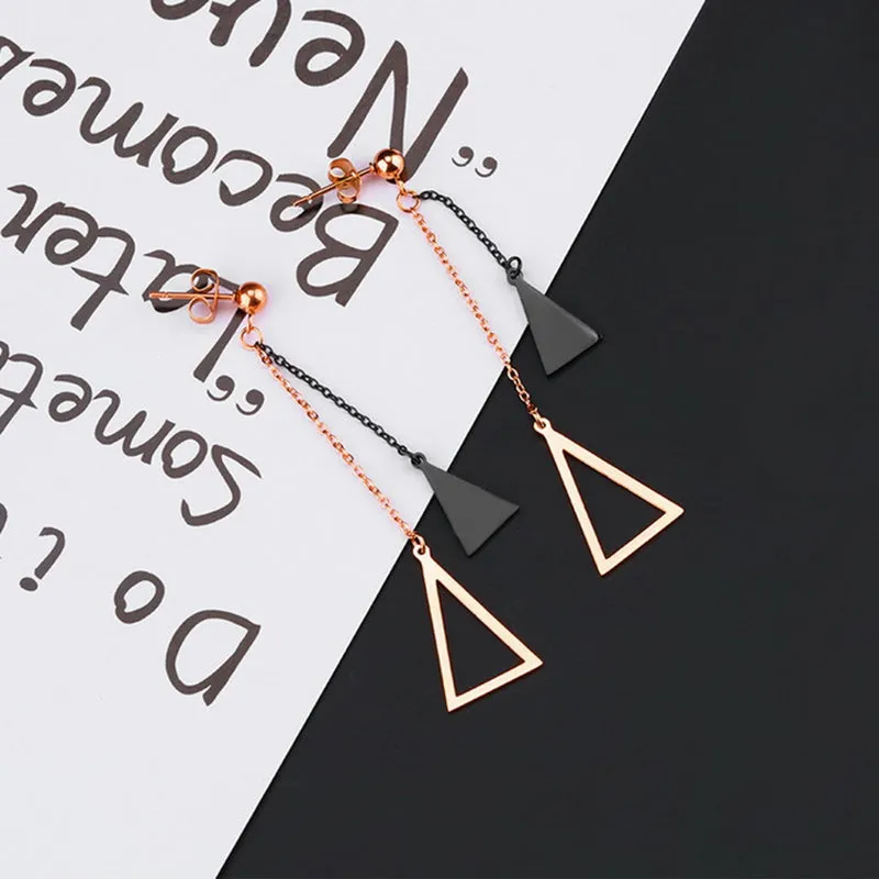Simple Geometric Triangle Earrings