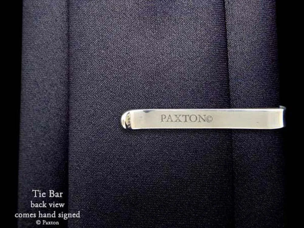Simple Plain Tie Bar / Tie Clip in Sterling Silver