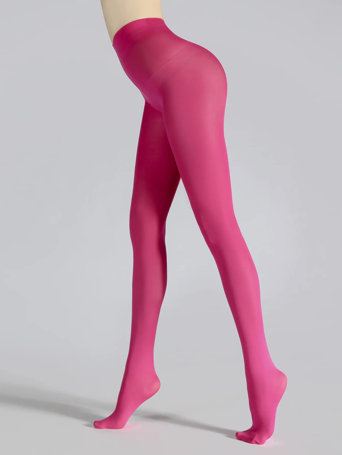 Simple Plain Tights - Yellow