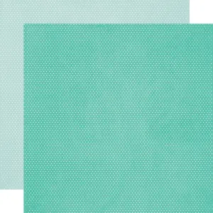 Simple Stories - Simple Vintage Essentials Color Palette - 12x12 Single Sheet - Dots / Teal & Mint