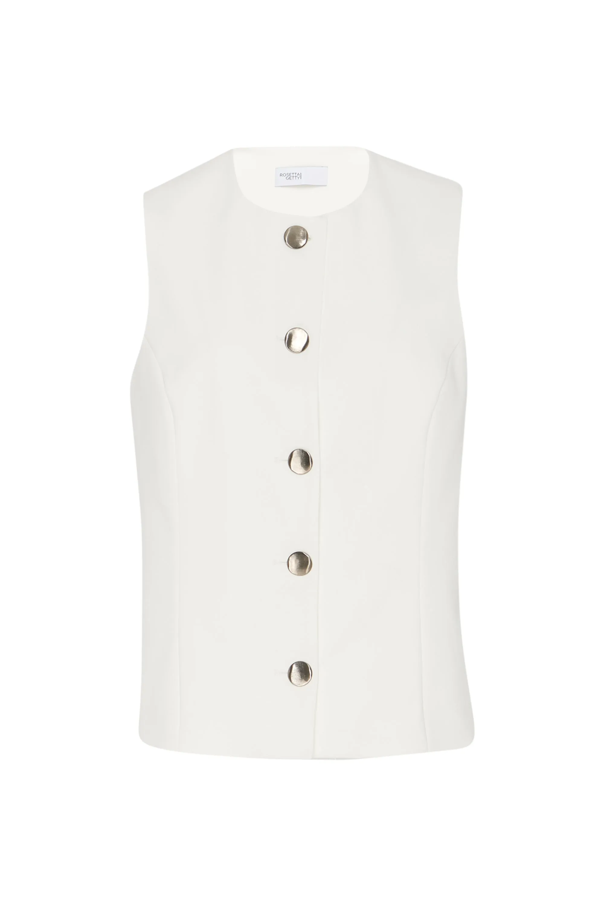 SLEEVELESS BUTTON FRONT TOP  - TECHNICAL CADY