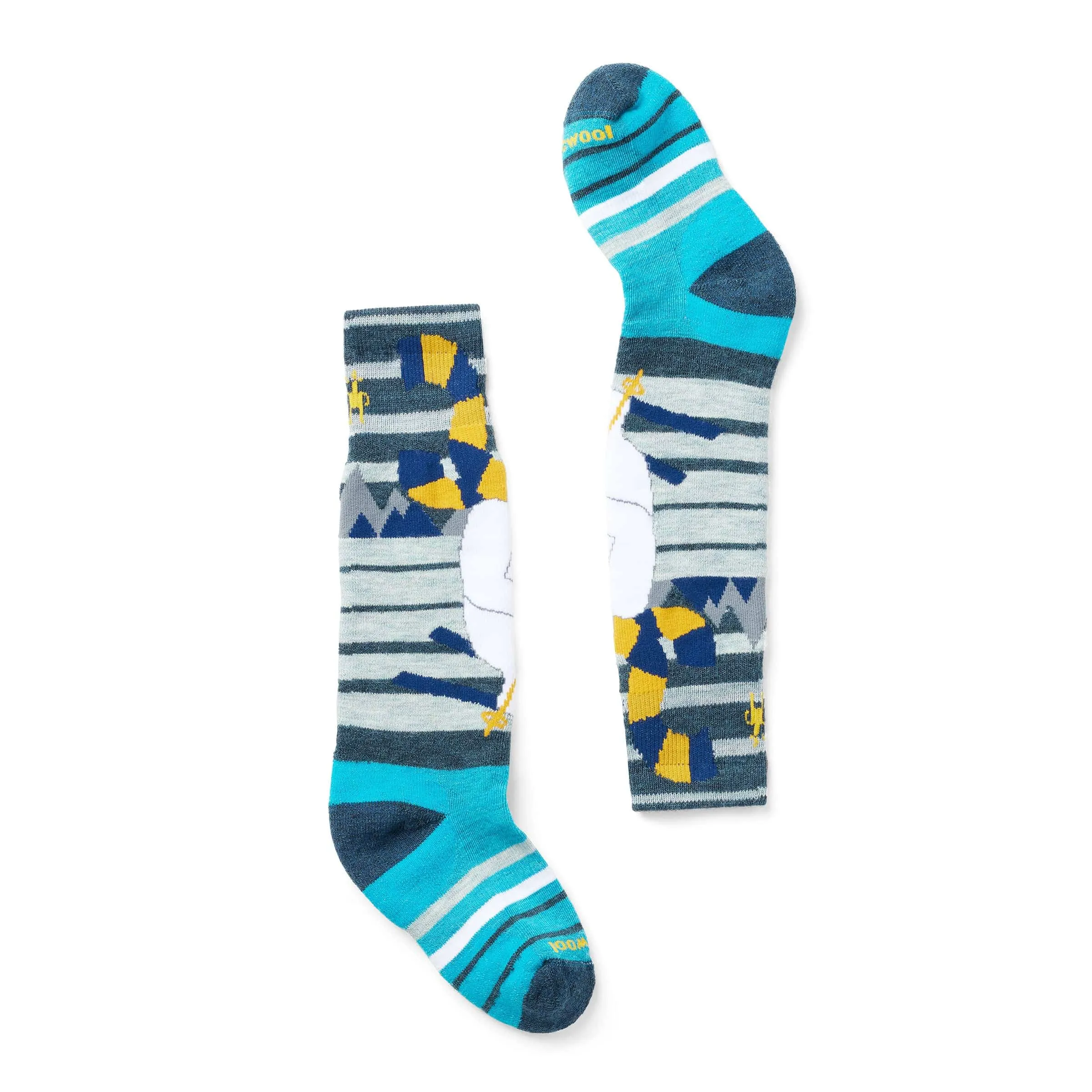 Smartwool Kids Wintersport Full Cushion Yeti Pattern Over-The-Calf Socks