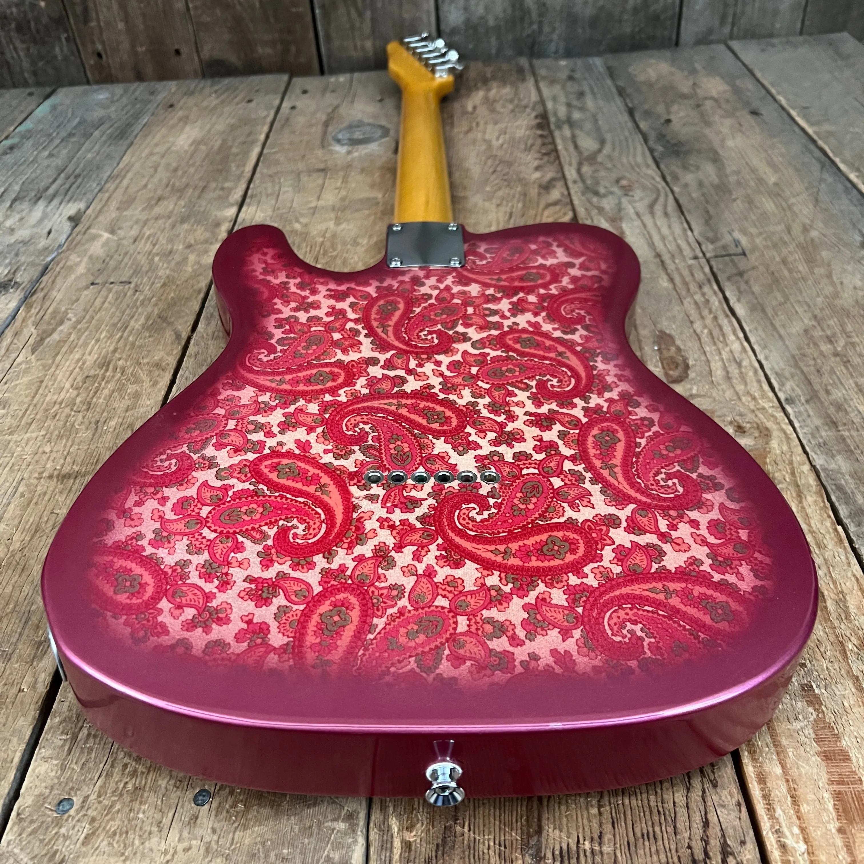 SOLD - Crook Custom Guitars Paisley Tele 2000s One Off Custom Telecaster