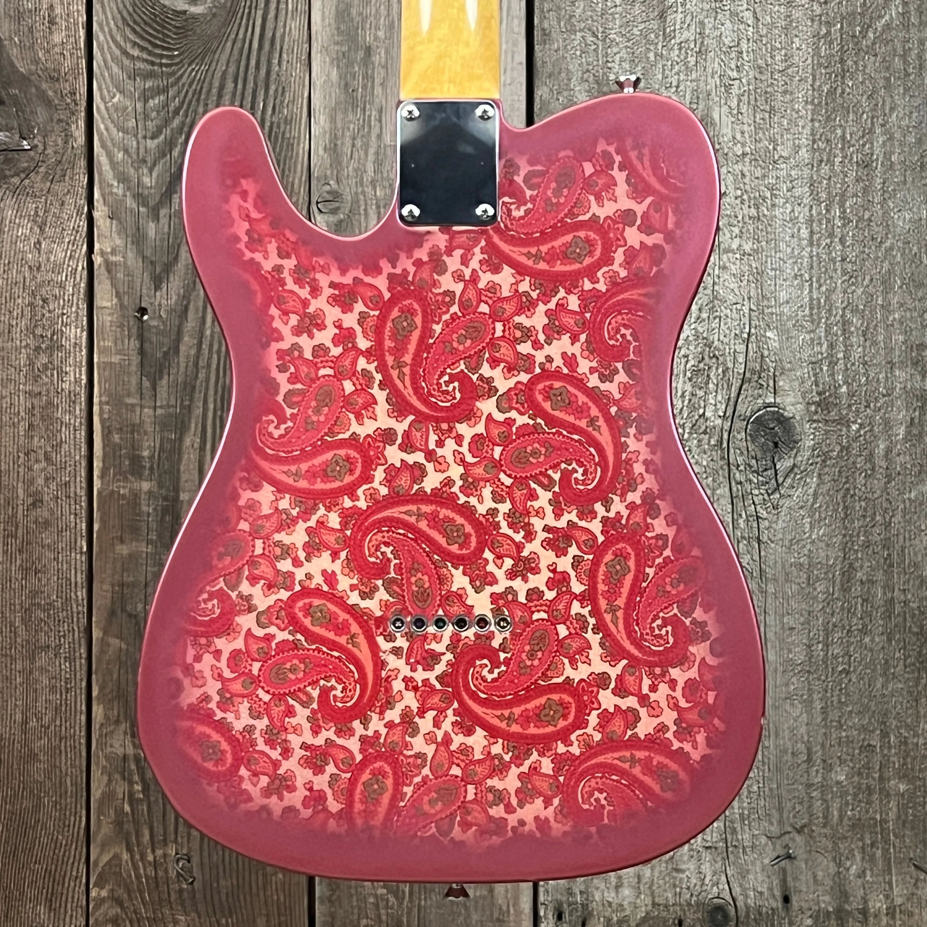 SOLD - Crook Custom Guitars Paisley Tele 2000s One Off Custom Telecaster