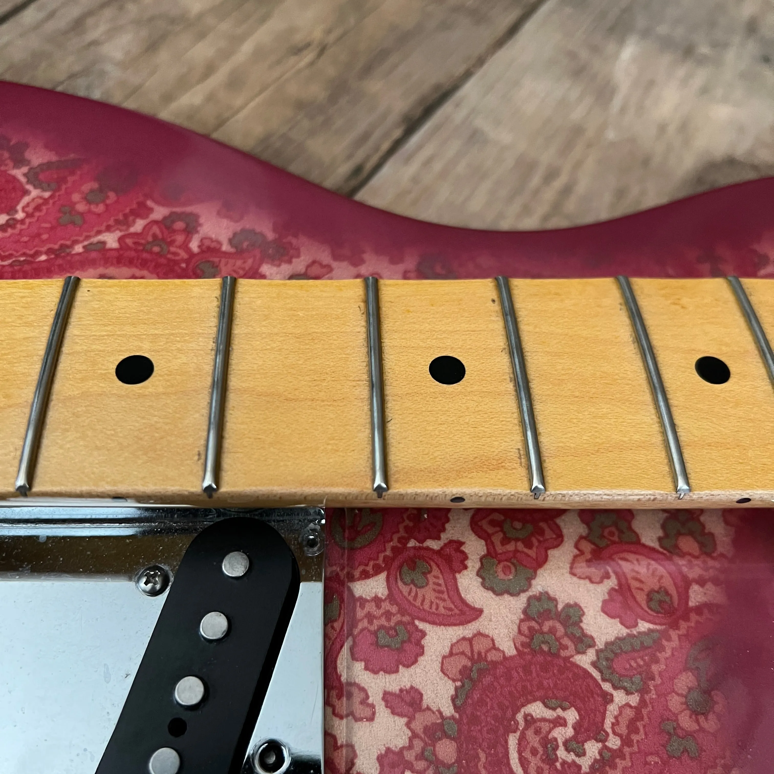 SOLD - Crook Custom Guitars Paisley Tele 2000s One Off Custom Telecaster