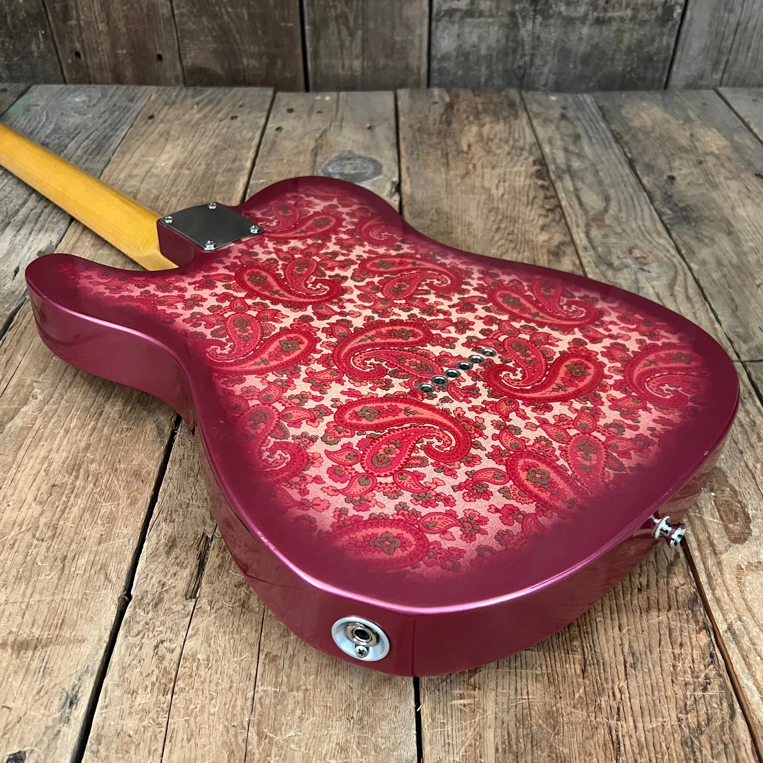 SOLD - Crook Custom Guitars Paisley Tele 2000s One Off Custom Telecaster