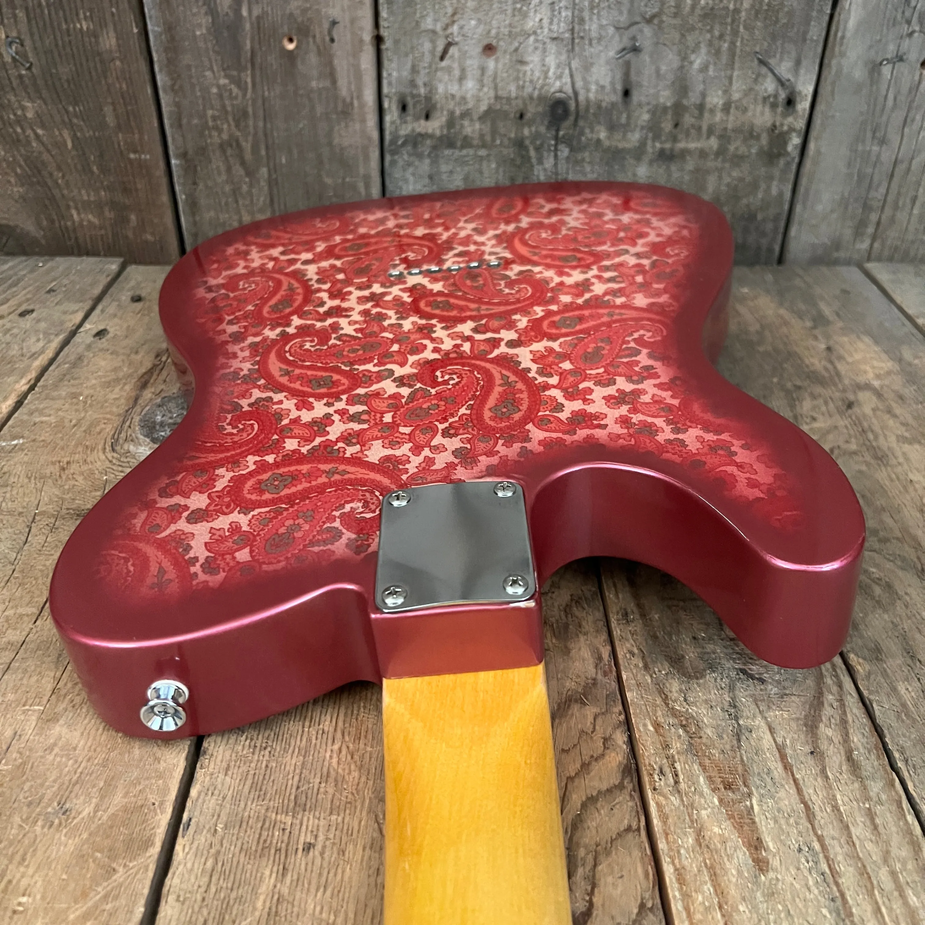 SOLD - Crook Custom Guitars Paisley Tele 2000s One Off Custom Telecaster
