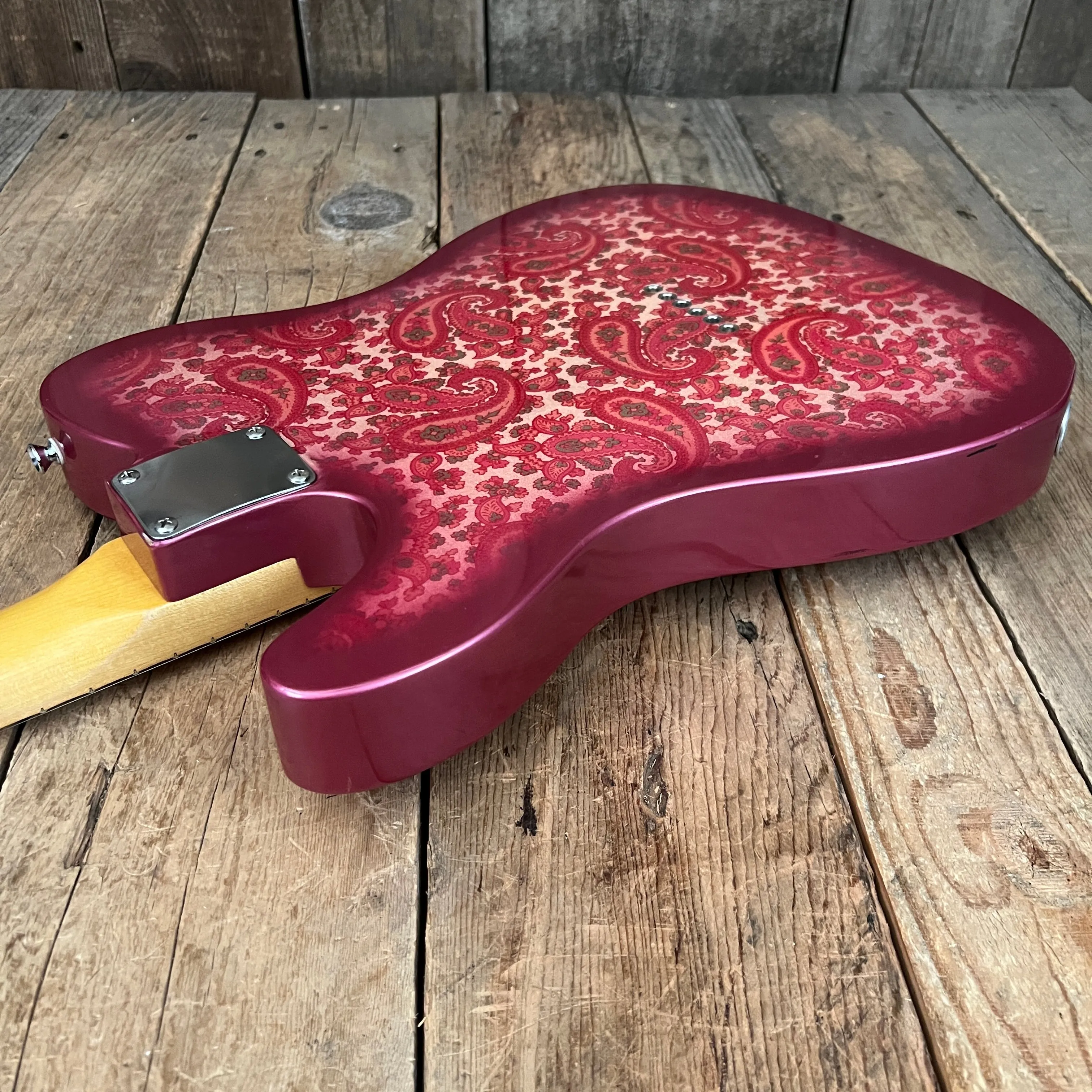 SOLD - Crook Custom Guitars Paisley Tele 2000s One Off Custom Telecaster