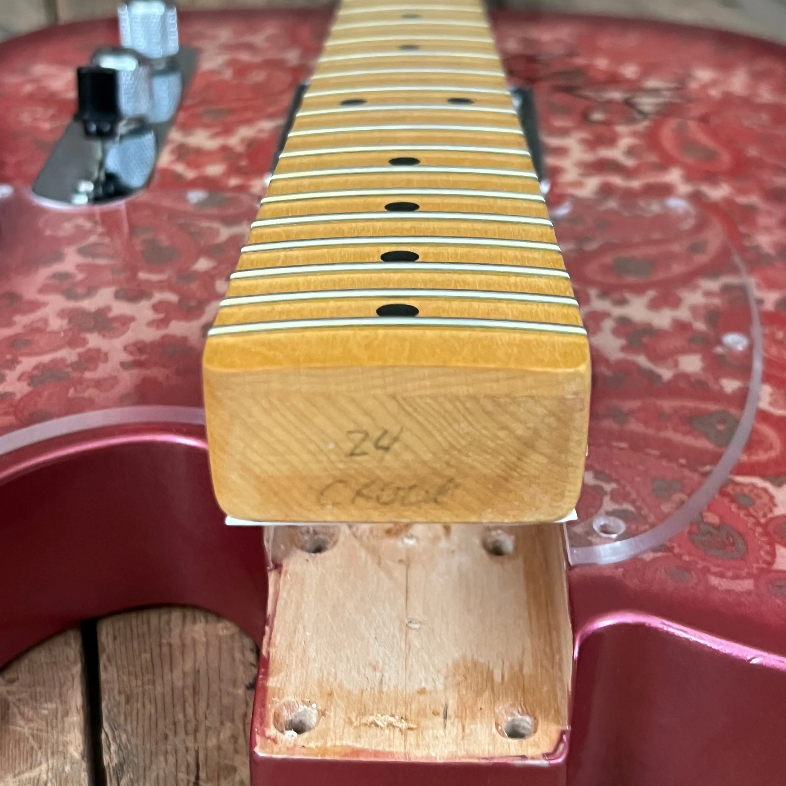 SOLD - Crook Custom Guitars Paisley Tele 2000s One Off Custom Telecaster