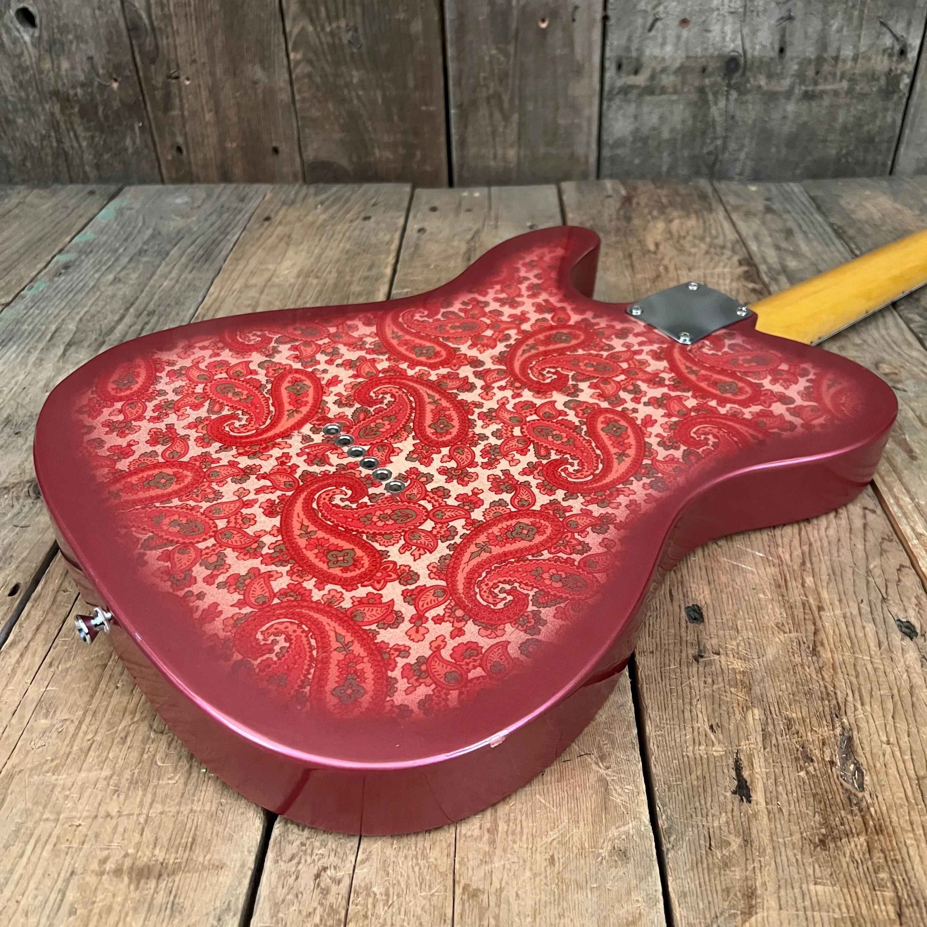 SOLD - Crook Custom Guitars Paisley Tele 2000s One Off Custom Telecaster