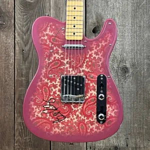 SOLD - Crook Custom Guitars Paisley Tele 2000s One Off Custom Telecaster