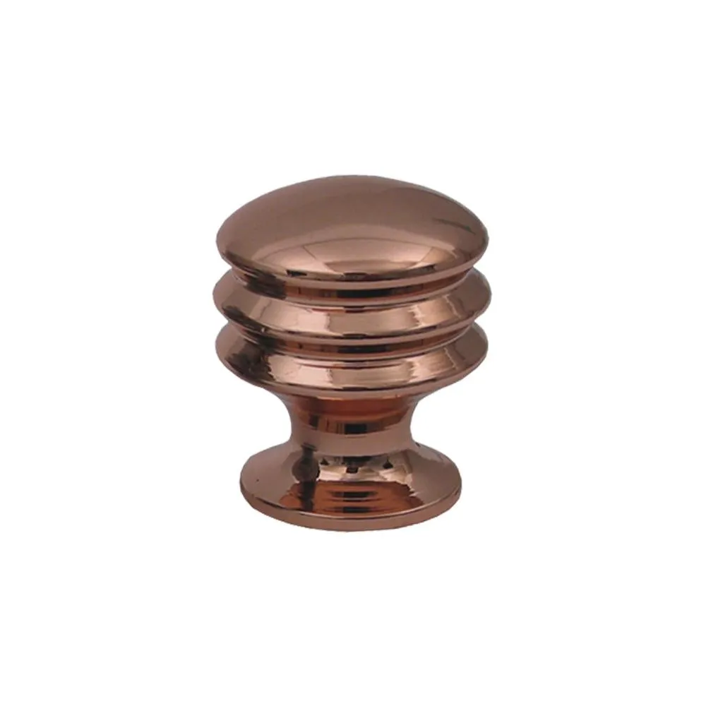Solid brass knob.