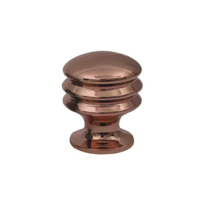 Solid brass knob.