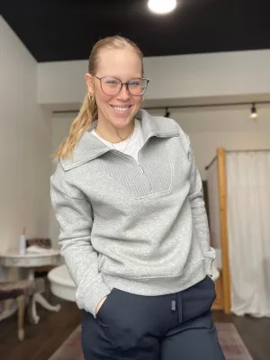 Sonata Fleece Sweatshirt Heather Gray