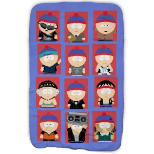 South Park Faces of Stan Fleece Blanket