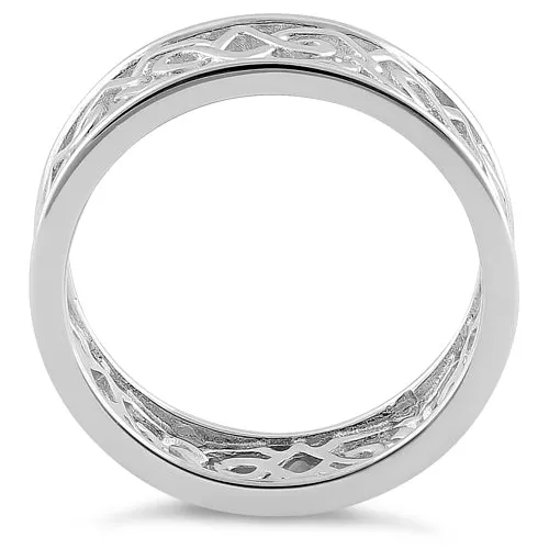 Sterling Silver Unique Patterns Ring
