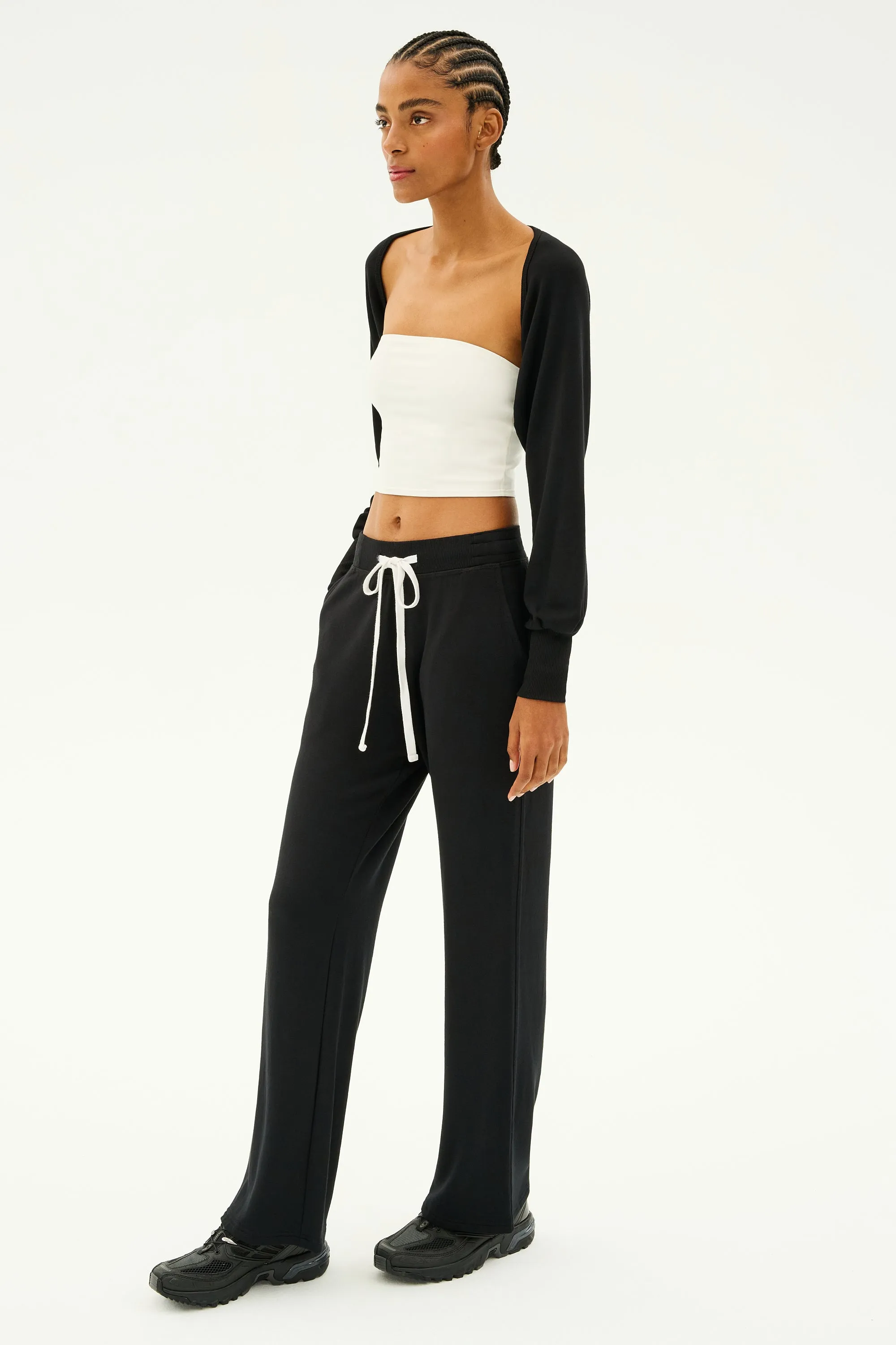 Sue Fleece Shrug - Black