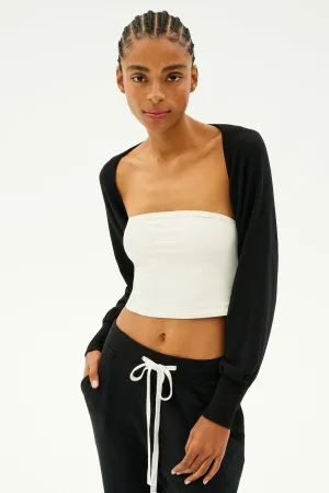 Sue Fleece Shrug - Black