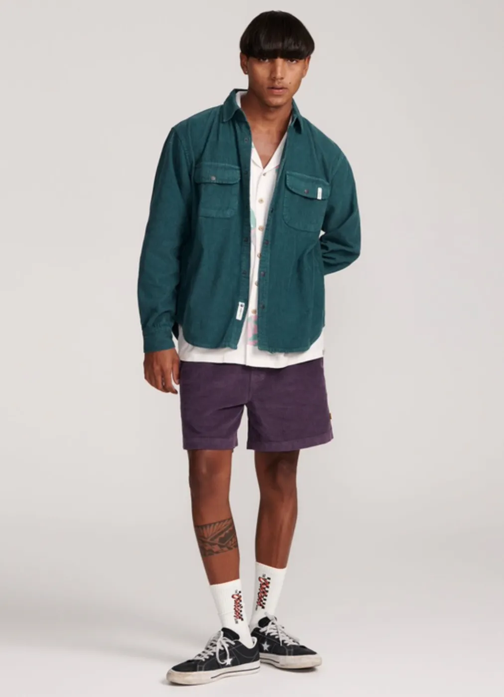 SURFACE LONG SLEEVE OVERSHIRT - OCEAN