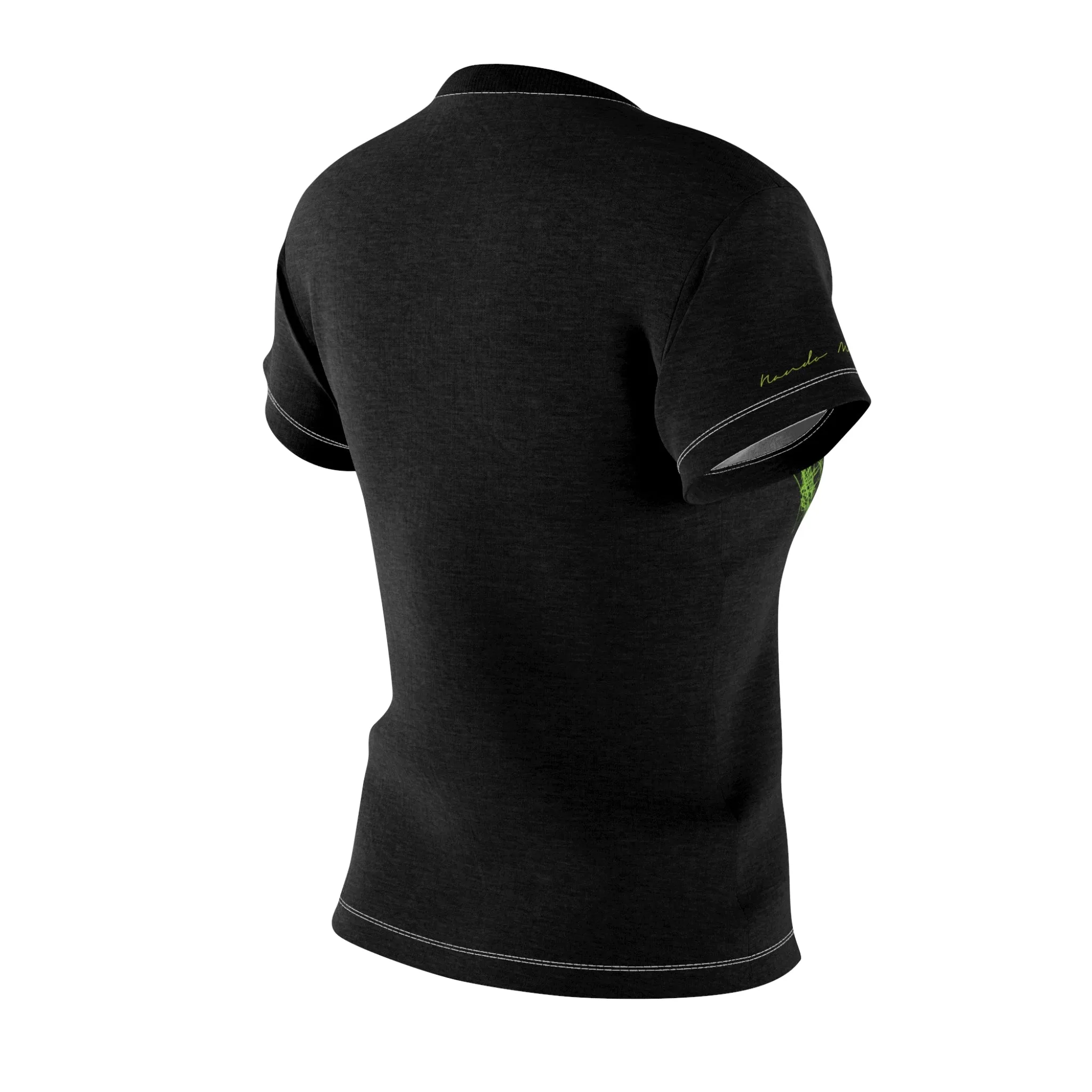 T-Shirt, Black-Green African Queen