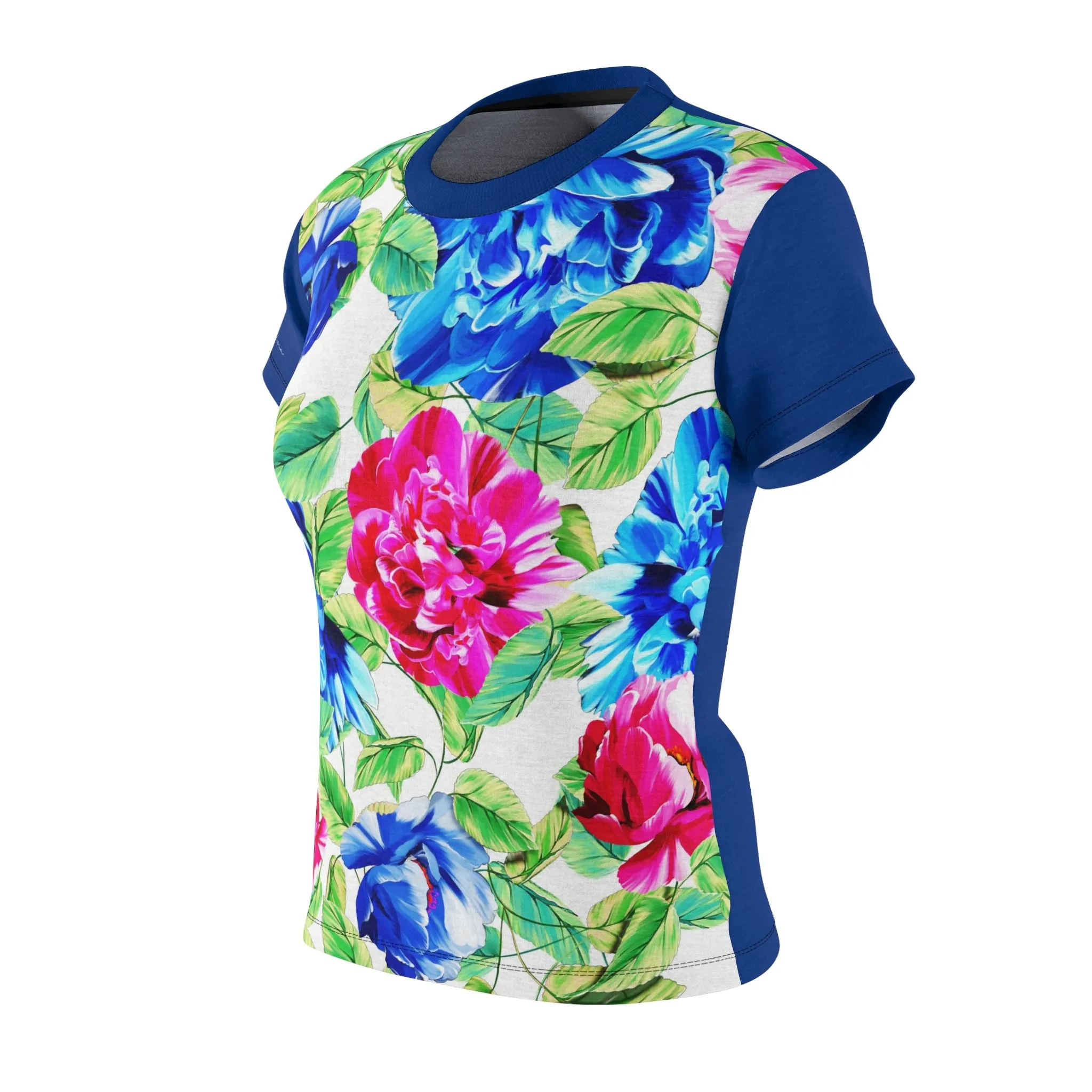 T-Shirt, Blue Floral Look