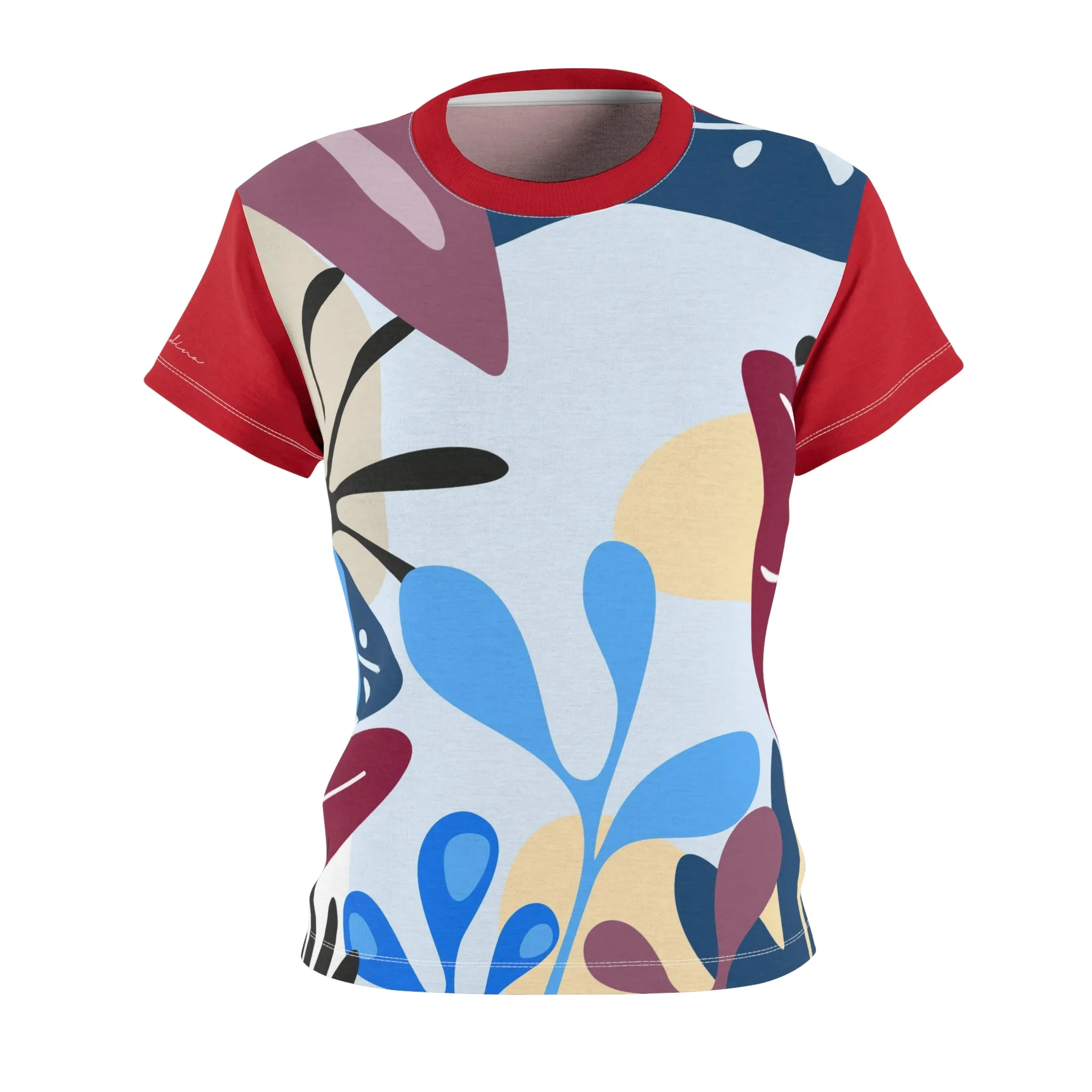 T-Shirt, Dark Red Foliage