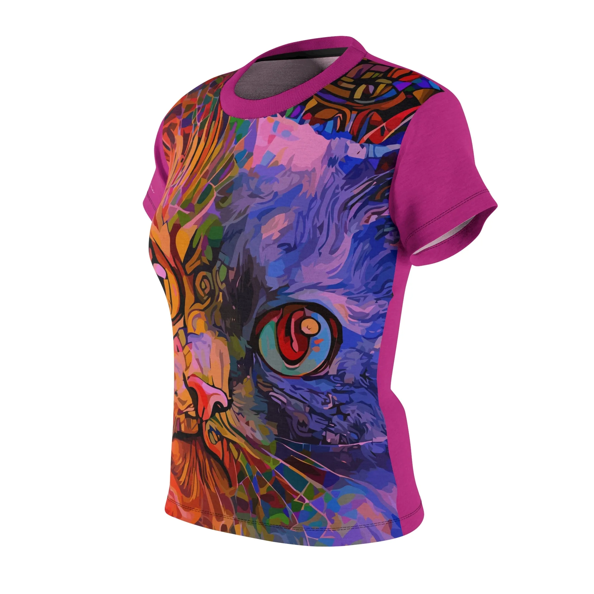 T-Shirt, Pink Moon Kitty