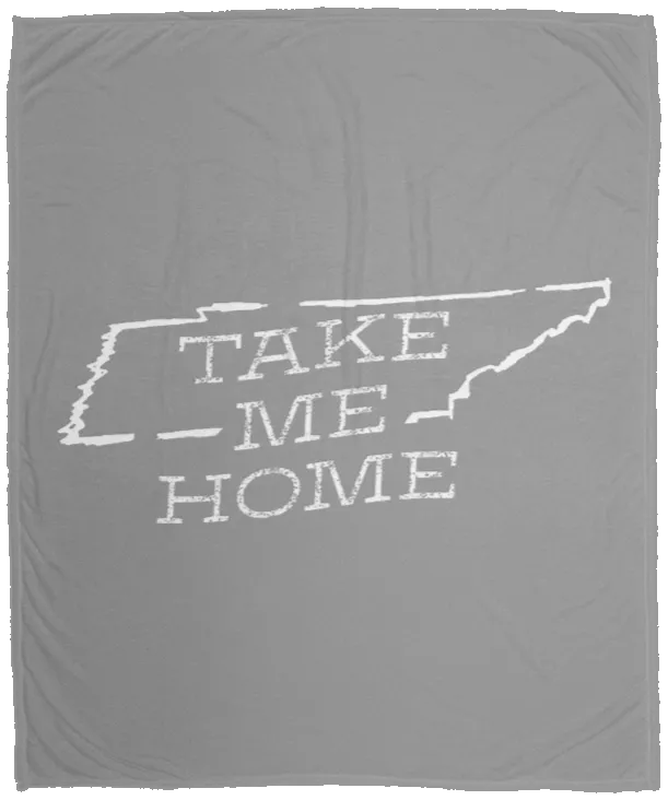 Take Me Home Tennessee (White) - Plush Fleece Blanket (50x60)