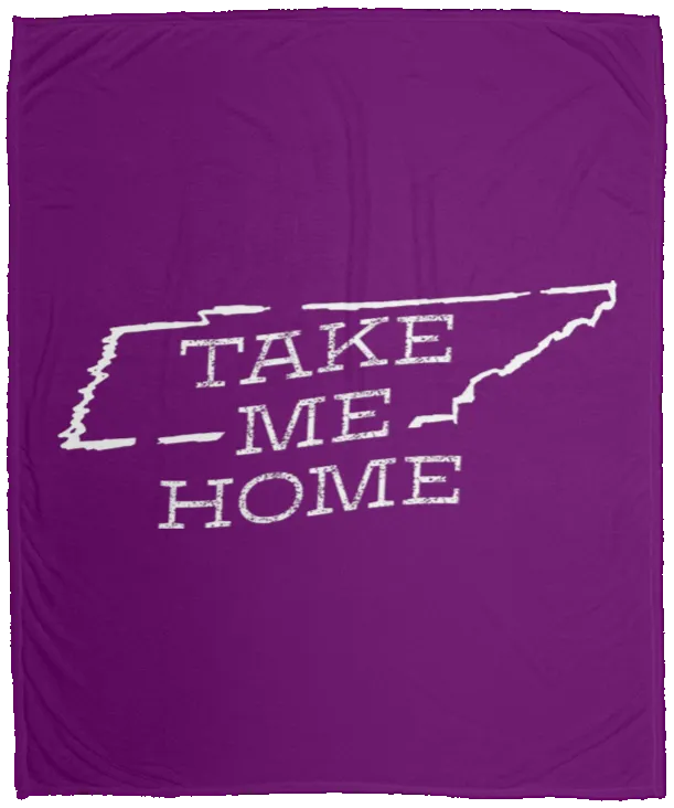 Take Me Home Tennessee (White) - Plush Fleece Blanket (50x60)