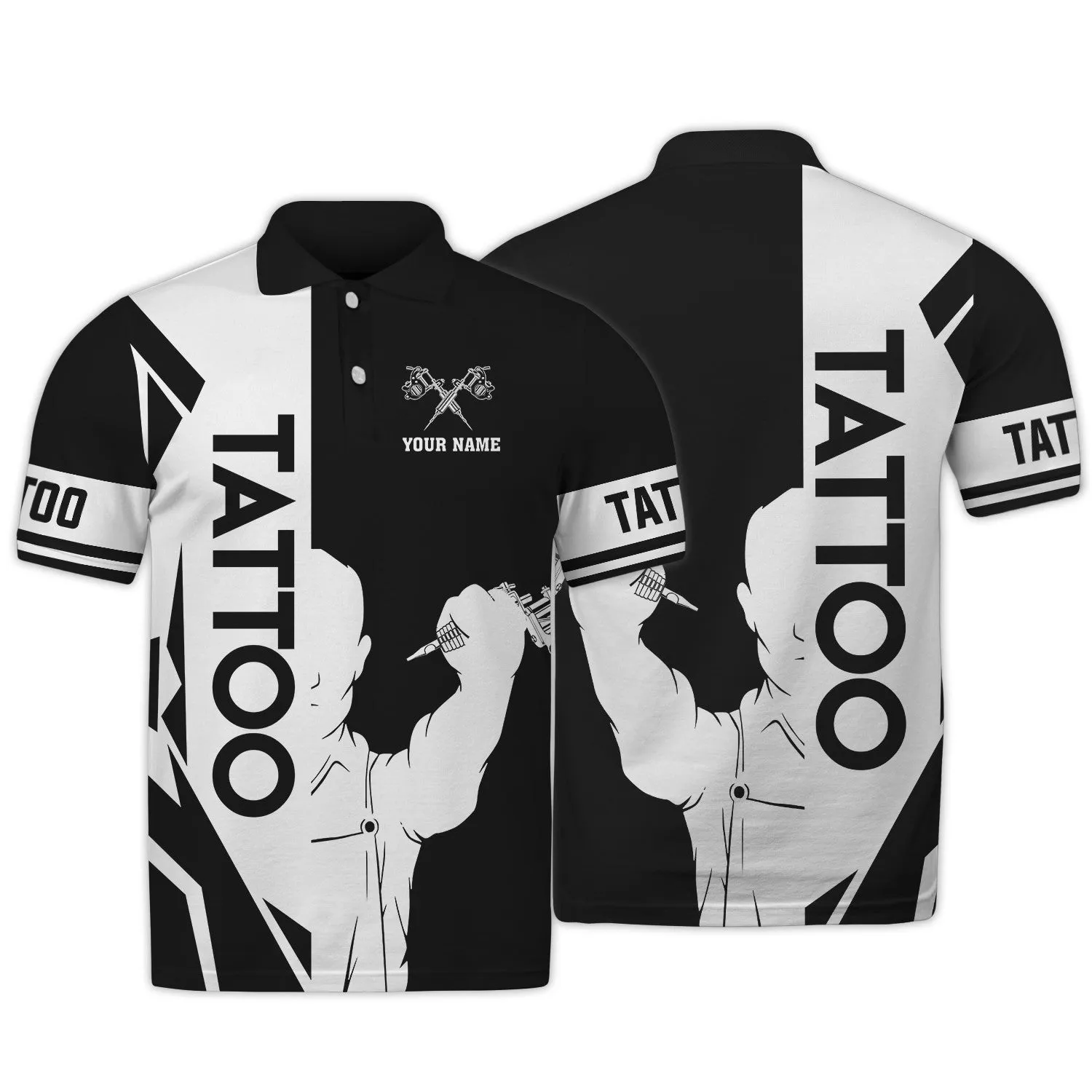 Tattoo Artist Personalized T-Shirt Classic Tattoo Uniform Tee Shirt Zipper Hoodie, 3D Hoodie [Non workwear]