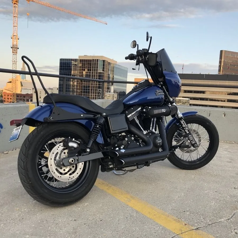 TC Bros. Dyna 06-17 Kickback Sissy Bar Black
