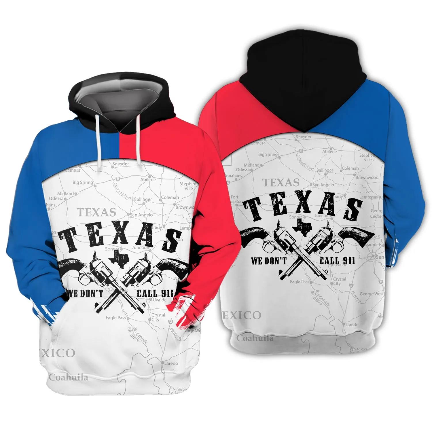 Texas We Don't Call 911 3D Full Print