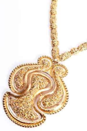 Textured Paisley Door Knocker Pendant