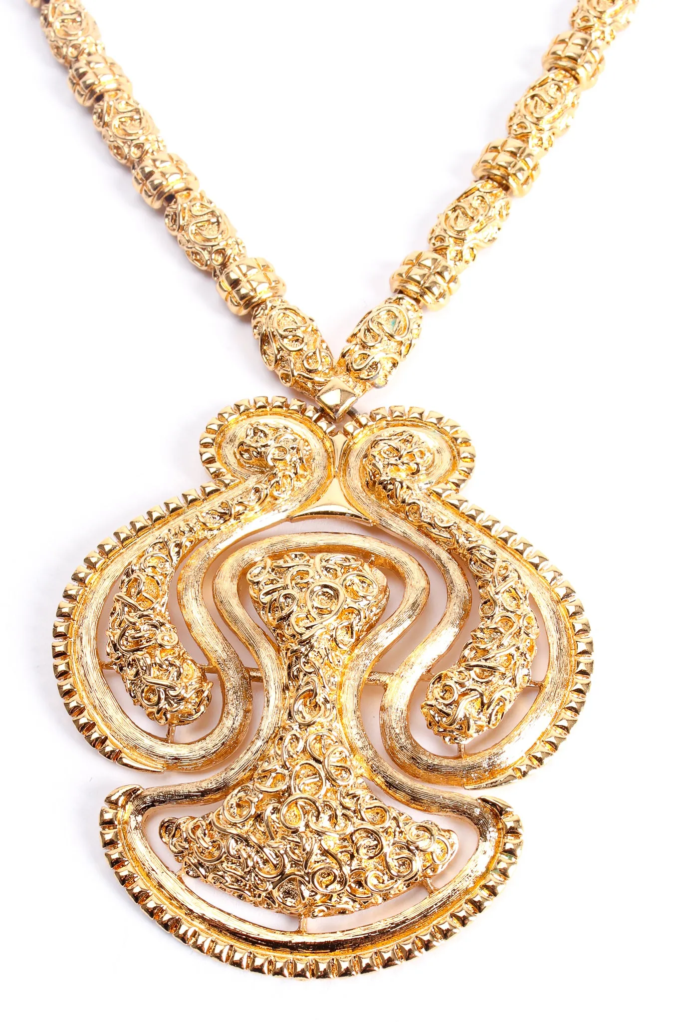 Textured Paisley Door Knocker Pendant