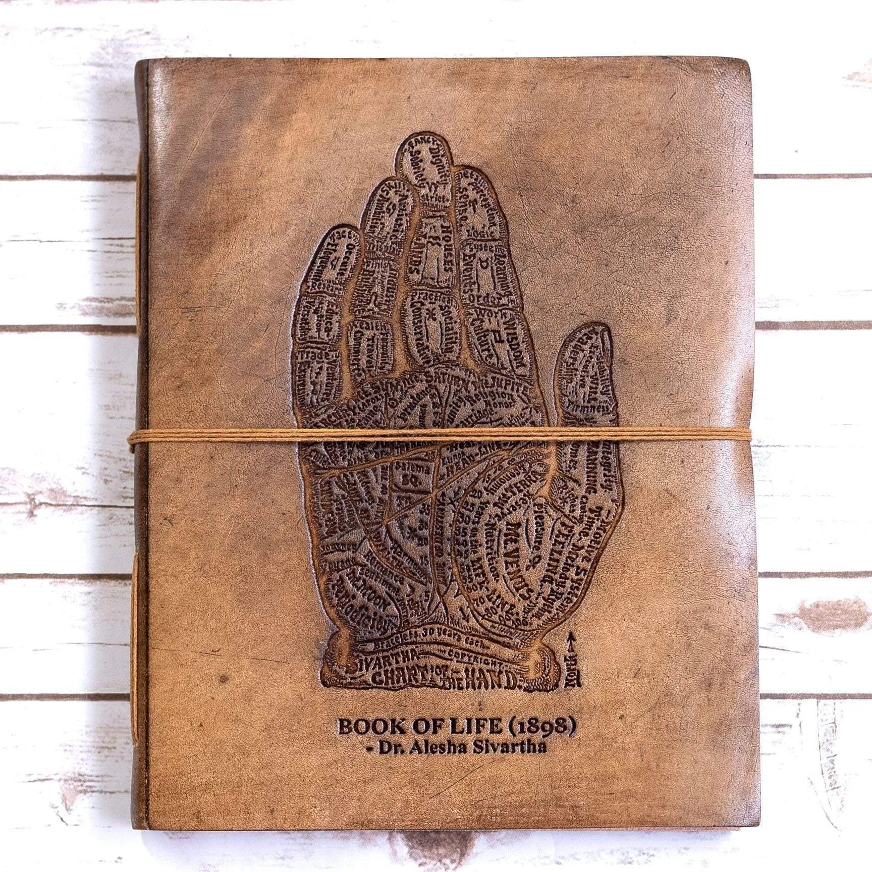 The Chart Of Hand Oversized Large Handmade Leather Journal